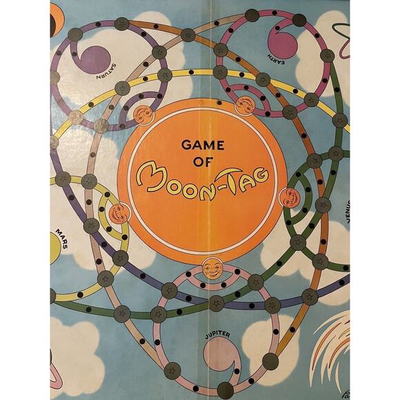 1957 RARE Game of Moon Tag Parker Brothers 1957 - Picture 7 of 10